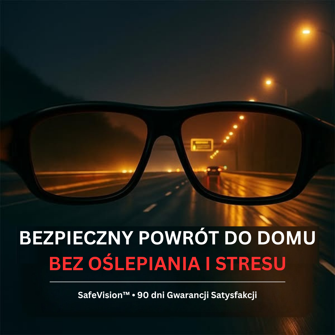 Okulary SafeVision™ - Koniec z Oślepianiem po Zmroku