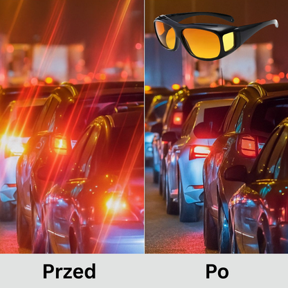 Okulary SafeVision™ - Koniec z Oślepianiem po Zmroku